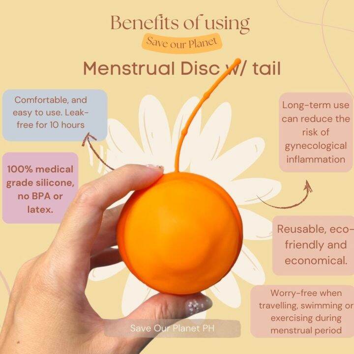 Save Our PH♥️ Circle Reusable Menstrual Menstrual Disc w/tail