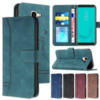 PU Leather Flip Cover for Samsung J310 J510 J710 J4 J6 2018 Card Slots Wallet Case for Samsung A320 A520 A6 2018 A7 2018