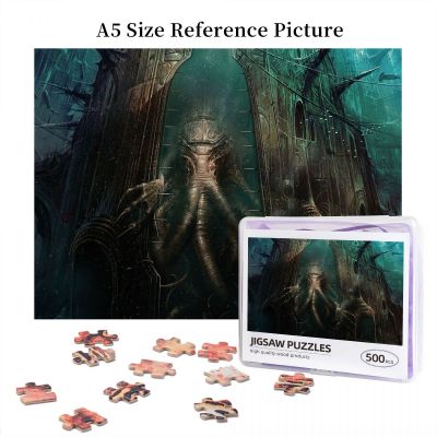 Cthulhu H.P. Lovecraft Wooden Jigsaw Puzzle 500 Pieces Educational Toy Painting Art Decor Decompression toys 500pcs