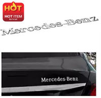 ป้ายสัญลักษณ์ Mercedes Benz Original ของแท้ สวยงาม ส่งเร็ว โลโก้ตัวอักษร สีเงิน เบนซ์ Rear Trunk Side Emblem Sticker Badge For Mercedes C E S GLK