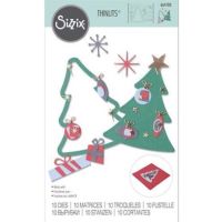 Sizzix Thinlits Die Set 10PK - Retro Tree