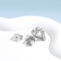 EWYA Real Moissanite Diamond Stud Earrings For Women S925 Sterling Silver White Gold Plated Earring Ear Studs Fine Jewelry GiftTH