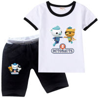 OCTONAUTS น่ารักการ์ตูนสาวเสื้อแขนสั้นชุดเด็กชายแขนสั้นกางเกงขาสั้นเสื้อยืดฤดูร้อนเด็กเสื้อผ้า Cotton