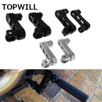 Motorcycle Adjustable Passenger Footpegs Mount Highway Pegs Male Mount Foot Peg Clamp Extensions Bracket For Harley For Yamaha Pedals