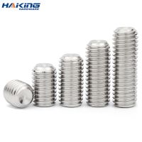 10 pcs/lot Hex Socket Set Screw Cup Point Stainless Steel M2 M3 M4 M5 M6 M8 M10 Headless Hexagon Socket Grub Screw DIN916 Nails Screws Fasteners