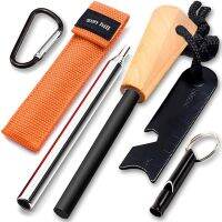 magazine] suns hill fire starter metal match with carabiner case Japanese language support flint