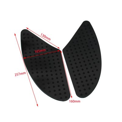 1xFuel Tank Anti-skid Sticker Tank Grip Traction Pad For Kawasaki Z1000 Side Gas Knee Protection For Honda Motorcycle Stickers