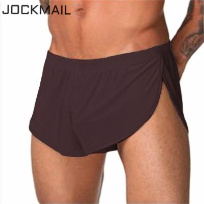【CW】 JOCKMAIL comfortable men underwear boxer ice silk Lounge Men Trunks Sleepwear Underpants Gay panties