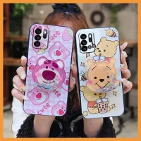 TPU phone stand holder Phone Case For OPPO Reno6Z 5G Waterproof protective cartoon Cover Dirt-resistant Fashion Design