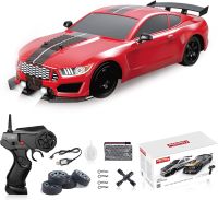 รถมัสแตง Mobil Remote Control 1:16 4WD 2.4กรัม18กม./ชม. รถดริฟท์ RC ของเล่นสำหรับเด็ก Brinquedos ของขวัญคริสต์มาสวันเกิด Madeline.