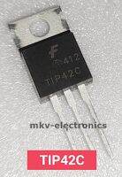 (2ตัว) TIP42C Transistor PNP 6A 100V TO-220AB หลังเหล็ก ของแท้