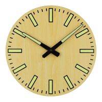 [Free ship] luminous creative living room wall clock wooden home simple quartz silent hanging watch customization