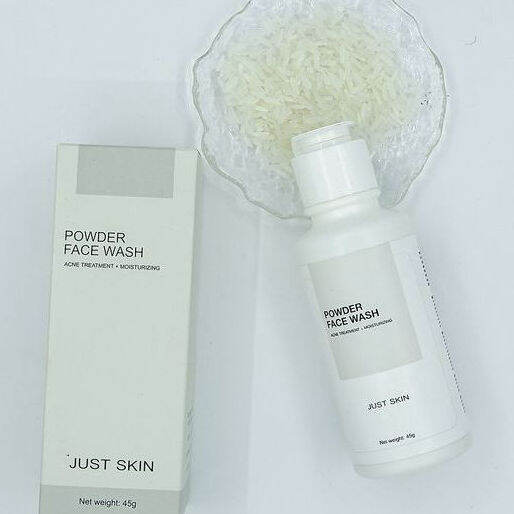 Powder Face Wash JUST SKIN Removes Dirt And Dark Spots Acne Lazada PH