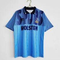 2022 2023 ล่าสุด เสื้อกีฬาแขนสั้น ลายทีมชาติฟุตบอล Tottenham Hotspur 1992 94 season ชุดเยือน ย้อนยุค ไซซ์ S-XXL AAA