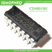 10ชิ้นล็อต CD4001BE 4001 DIP14ใหม่