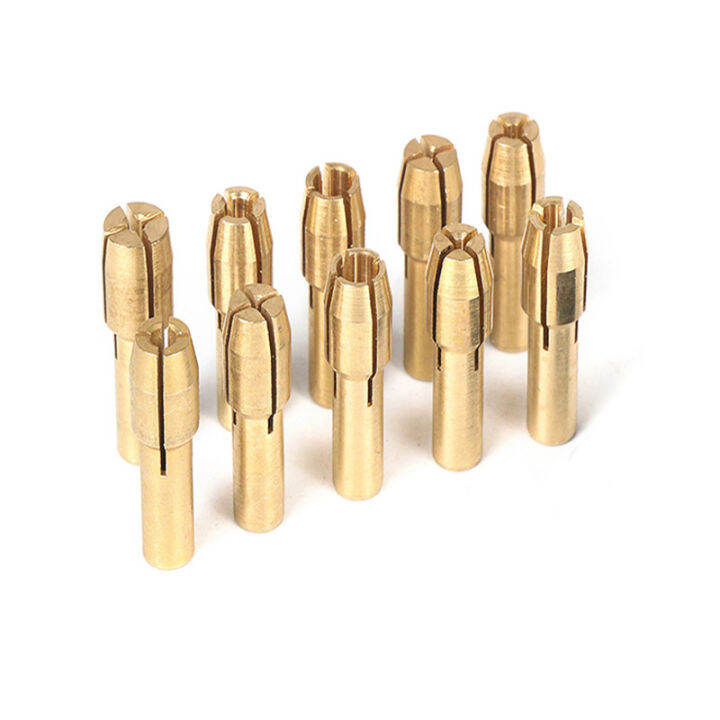 10-11pcs-batch-mini-drill-brass-collet-collet-for-rotary-tools-0-5-3-2mm-brass-and-nut-for-accessory-set