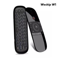 Wechip เม้าส์ W1แอร์2.4ก. แป้นพิมพ์ไร้สายรีโมทคอนโทรล IR การเรียนรู้ระยะไกล6แกนเซนเซอร์ตรวจจับการเคลื่อนไหวสำหรับสมาร์ททีวีกล่องทีวีคอมพิวเตอร์