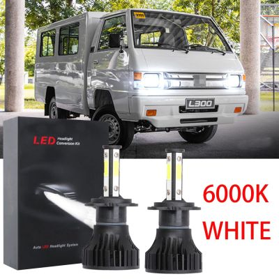 หลอดไฟหน้ารถยนต์ LED 6000K ฮาโลเจน สีขาว แบบเปลี่ยน สําหรับ MITSUBISHI L300 2005-2021 (1 คู่) 2PCS