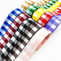 5yards 25mm Checkerboard Plaid Ribbon Christmas Decor Ribbon For Handmade Design Christmas Decoration DIY Gift Wrapping Gift Wrapping  Bags