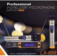 CCTVshop LXJ ไมโครโฟนไร้สาย/ไมค์ลอยคู่ UHF ประชุม ร้องเพลง พูด WIRELESS Microphone รุ่น LXJ-888 พร้อมกระเป๋าสำหรับพกพา