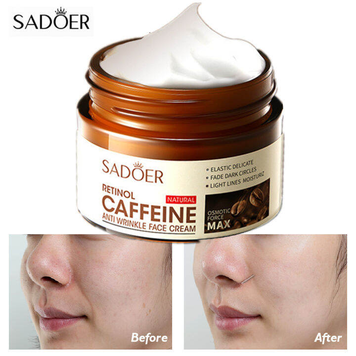 Retinol Caffeine Moisturizing Cream Fade Wrinkle Firming Lifting Anti