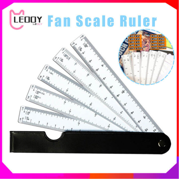 Folding Scale Ruler Graphics Design Multi Ratio Measure Tools