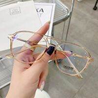 （A VOGUE）﹉☃ Round face slimming Korean version of big double beam frame myopic glasses