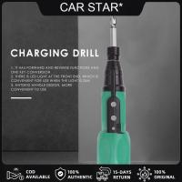 [COD Available] Anti-slip Handle Big Torque Electric Screwdriver USB Charging Drill (Green)