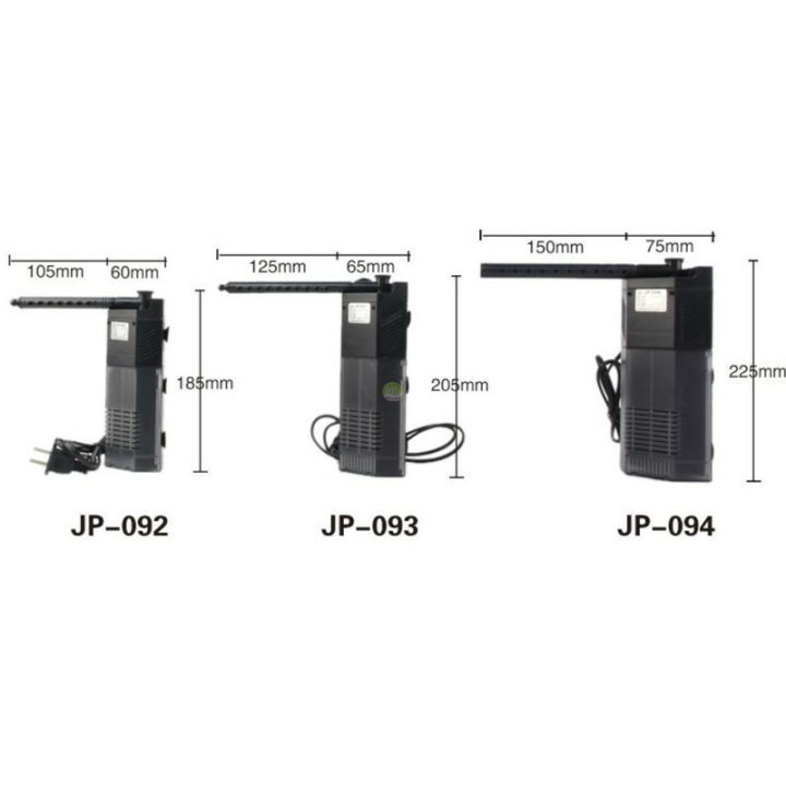 sunsun-jp-092-jp-093-jp-094-ปั้มน้ำ-พร้อมกระบอกกรองในตู้-สำหรับตู้ปลาขนาด-10-24-นิ้ว-กรองในตู้