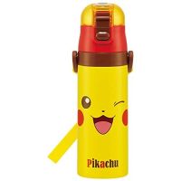 Skater SDC4-A Skaters Sports Bottle Children s Stainless Steel Water Pikachu 21 Face 470ml bg