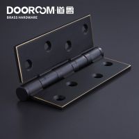 -Dooroom บานพับแบริ่งทองเหลืองหนา4 "X 3" X 3มม.,5 "X 3" X 3มม. ประตูไม้เนื้อแข็ง American Black Gold Mute บานพับพร้อมสกรู ~