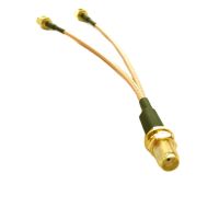 SMA Female Nut to 2X SMA Male Plug Y Type Splitter Combiner Pigtail Cable RG316 15CM 6 /30CM/50CM for Wifi Router