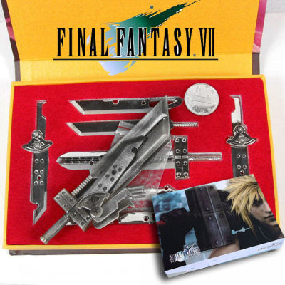 Figure ฟิกเกอร์ Final Fantasy FF VII แบบจำลอง เปิดตำนานไฟนอลแฟนตาซี ดาบยักษ์ของคลาวด์ Cloud 7 เล่ม มินิ วัสดุโลหะผสม Ver Anime ของสะสมหายาก อนิเมะ การ์ตูน มังงะ คอลเลกชัน ของขวัญ Gift จากการ์ตูนดังญี่ปุ่น New Collection Doll ตุ๊กตา manga Model โมเดล