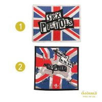 อาร์มผ้า อาร์มติดเสื้อ ตัวรีดลายธง UK SEX PISTOLS