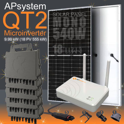 APsystems OT2 Set 9.99kW (18 PV 555kW3-phase no Zero)