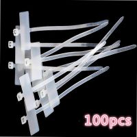 500pcs 100pcs Muti-purpose Nylon Tie Tags Self-Locking Network Cable Zip Trim Wrap Loop Wire Straps Label