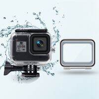 ซองกันน้ำ45เมตร + ฝาหลังสัมผัสสำหรับ GoPro HERO8สีดำ