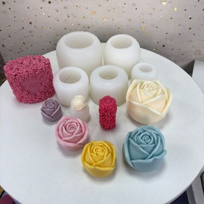【CW】 Valentine 39;s Day Mousse Candle Silicone Mold Decoration Grinder Mould Accessories