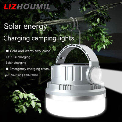 LIZHOUMIL โคมไฟ Led แคมป์กลางแจ้งที่ชาร์จอเนกประสงค์เต็นท์ไฟฉายขนาดเล็กพายุเฮอริเคนฉุกเฉิน