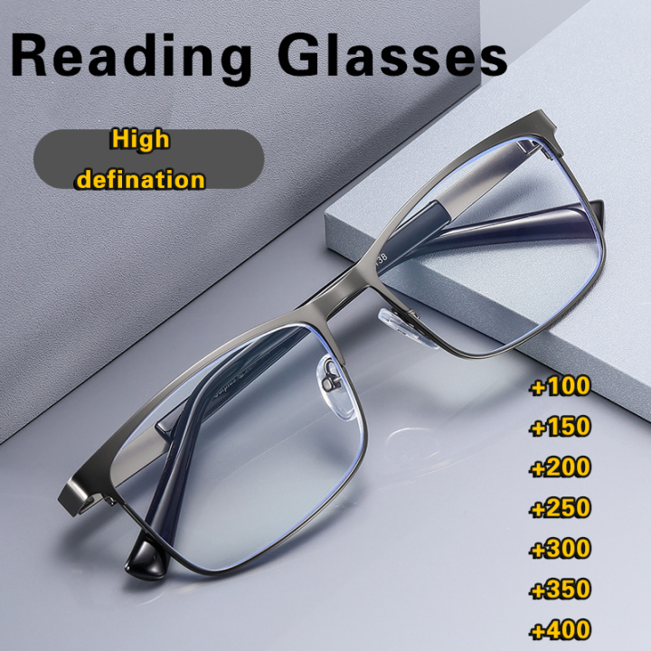 Business Reading Glasses Anti-blue light Eyeglasses For Men High ...