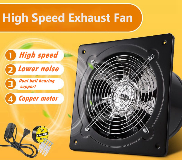 Window/Wall/Mounted Exhaust Fan 6/8/10inch Oil Fume Ventilation Fan For