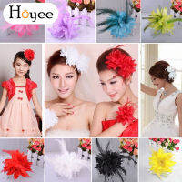 Hoyee Fascinator มงกุฏประดับผมเจ้าสาวหมุดเข็มกลัดสามารถพองขึ้นได้ง่ายเหมาะสำหรับงานหมั้นเขา-ของฉัน