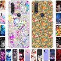 ◆ Soft Cases For Moto One Action Cover Cute Cat TPU Silicone Clear Bumper Covers for Motorola Moto One Vision Macro Capa Marble