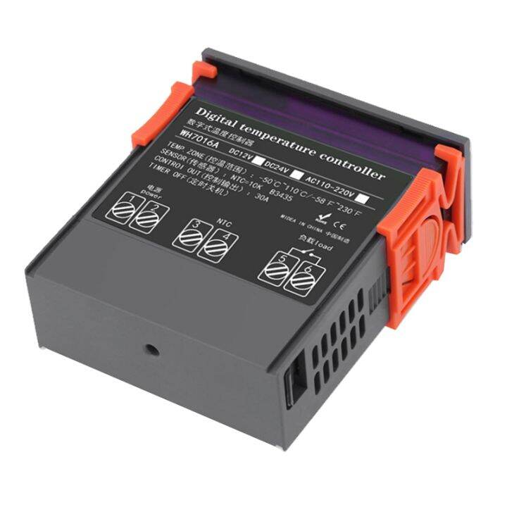 7016A Digital Temperature Controller 220V 30A with High-Power Temp ...