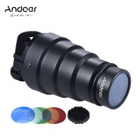 Conical Snoot Modifier W/ 50องศา Honeycomb Color Filter สำหรับ Meike Vivitar