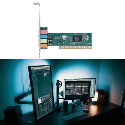 PCI-E PCI 4.1ช่องสัญญาณ3D สัญญาณเสียง5ช่องซาวน์การ์ดดิจิทัล4.1ชิป CMI8738อุปกรณ์สำรองไฟ K1KF การ์ดเสียง LSK3825