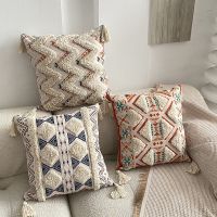 【CW】☑  Cushion Cover Boho Tuft Pillowcase Wholesale Bedroom Sofa