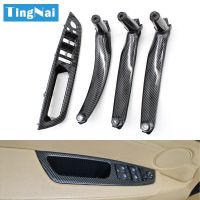 4Pcs Set LHD RHD Interior Door Armrest Pull Handle Cover Trim Replacement For BMW X5 X6 E70 E71 E72 2007-2014