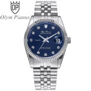 Đồng hồ nam dây kim loại Olym Pianus OP89322 OP89322MS xanh