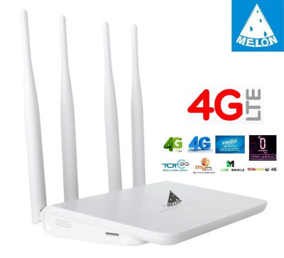 4G LTE Router 4 Antenna High Gain Signal เราเตอร์ ใส่ซิม ปล่อย Wi-Fi  รองรับ 4G ทุกเครือข่าย Ultra fast 4G Speed